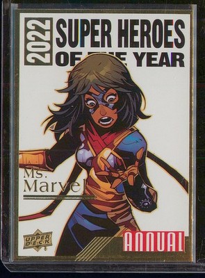 2022-23 Upper Deck Marvel Annual #MI-7 Ms. Marvel 2022 Super Heroes of the Year
