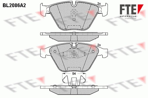 Fte Bremsbelagsatz Scheibenbremse 9010670 FüR Bmw 3Er Touring E91 E90 E92 X1 E84-image