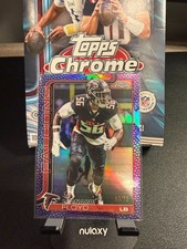 2025 topps chrome football leonard floyd purple pig skin / 75