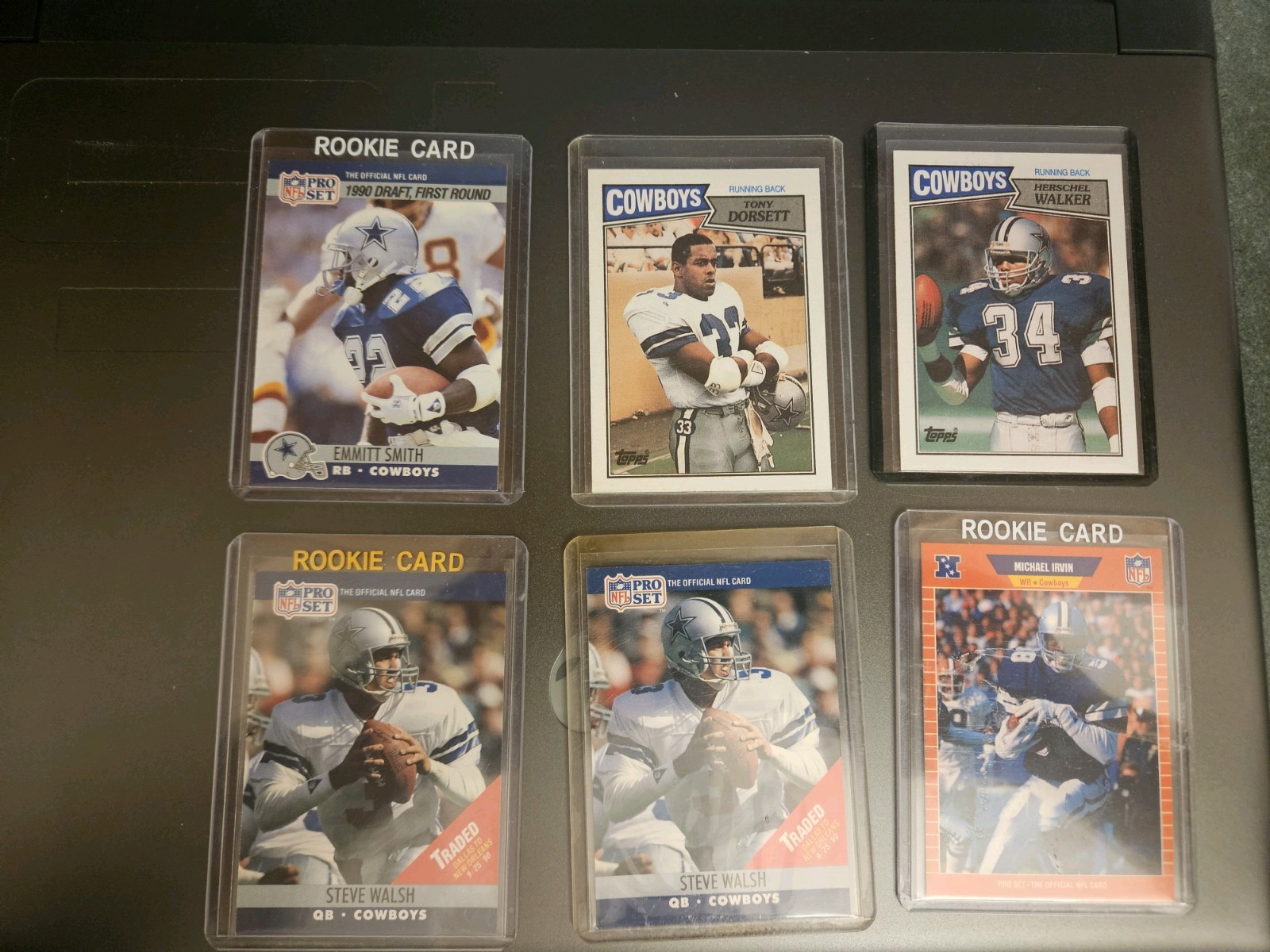 Cowboys Football Cards. Troy Aikman. Emmit Smith. Michael Irvin. Rookie ...