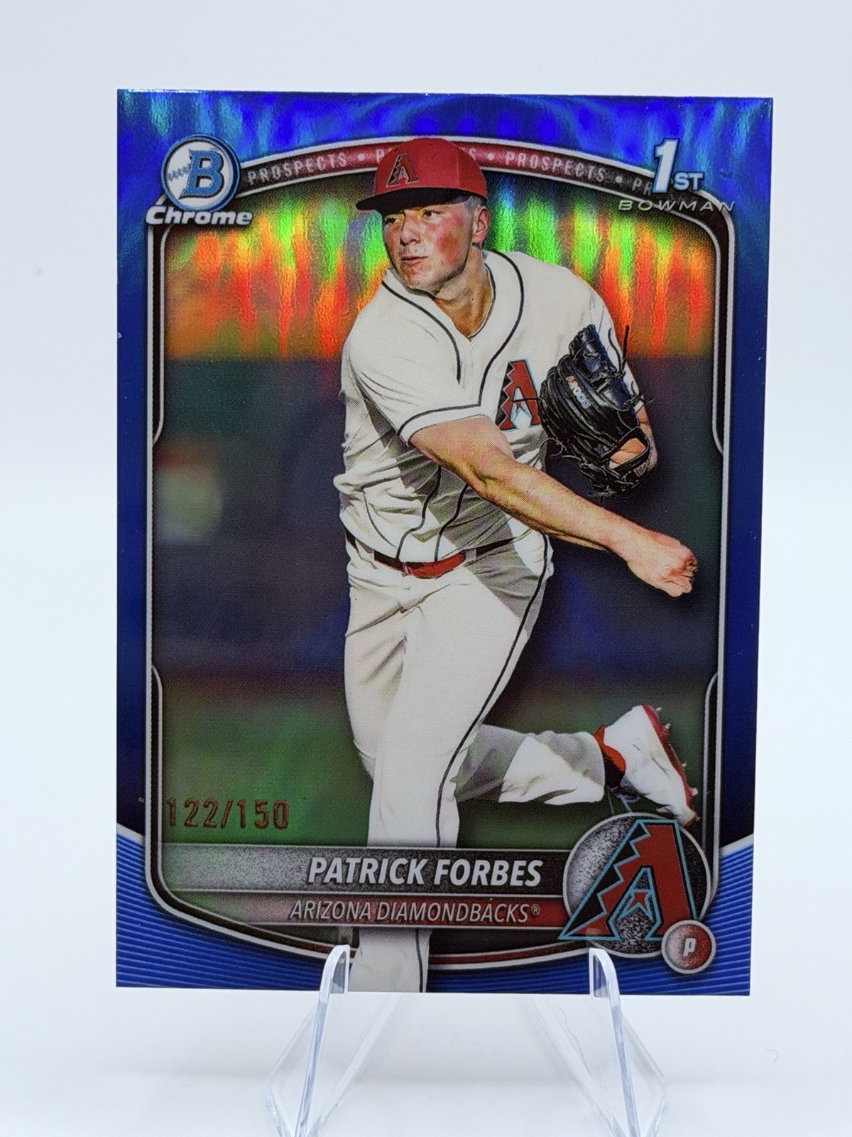 2025 Bowman Draft - Patrick Forbes /150 Chrome 1st Blue Refractor #BDC-89