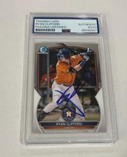 Ryan Clifford Signed 2023 Bowman Chrome #BCP-10 PSA/DNA Rookie Mets Auto
