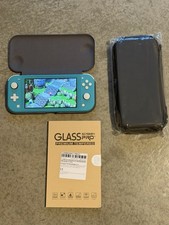 Nintendo Switch Lite Handheld Console - Turquoise excellent Cond  Accessories