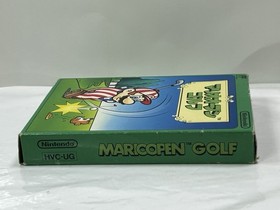 Mario Open Golf Nintendo Famicom NES Game /Box /Case No Manaua Tested Authentic