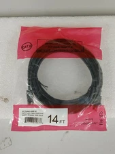 Shaxon UL724M814BK RJ45 Category 6 Network Ethernet Patch Cord Cable Black 14Ft