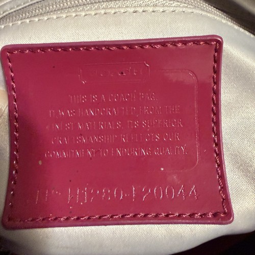 Coach Poppy Raspberry Red Pink Signature Zip Shoulder… - Gem
