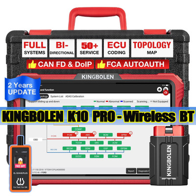 2026 Kingbolen K10 PRO BT OBD2 Car Diagnostic Tool Coding Scanner CANFD Topology