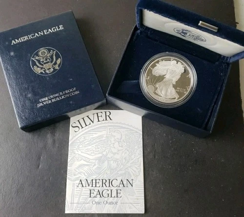 1995 P Proof $1 American Silver Eagle Dollar