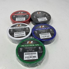F4P PVC Electrical Tape 10-Pack Multi-Color 3/4 in x 66 ft