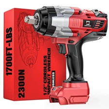 Cordless Impact Wrench 1/2 inch Compatible with Milwaukee 18V Battery: 1700FT...