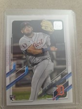 2021 Topps - Isaac Paredes #65 Fielding, Grey Jersey (RC)