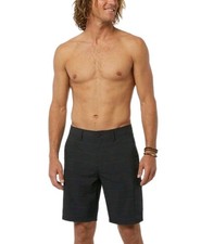 O'Neill Men's Crossover Hybrid Shorts Stretch Fabric Cargo Pocket Black Size 32