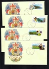 Canada #1650-1653, 1997 45¢ Scenic Highways on 4 R. G. Sharpe (RGS) FDCs, VF