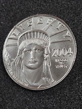 ? 2004 $100 American Eagle 1 oz .9995 Platinum Statue of Liberty Bullion Coin 3049.99 per troy oz