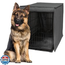 Friends Forever Metal Dog Crate Cover 48 inch w/Light Blocking Pr