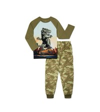 Boys Dino Long Sleeve Top and jogger , 2-Piece pajama Set, Size XL 14-16   Z 