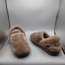 Muk Luks Quianna Lisa Clog Slipper Women's 5-6M Mink/Brown. B510
