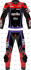 Mark X Aprilia 2026 MotoGP Moto Tuta Pelle Uomo Corsa Pelle Protezione CE
