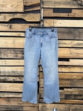 Old Navy Women's Size 8 High-Rise Wow Flare Denim Jeans Stretch Cotton Blend