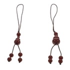2pcs Creative Phone Decorations Women Men Cell Phone Slings Pendants Phone Strap