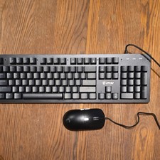 MSI Wired Standard Keyboard and Mouse Bundle English QWERTY Layout Black