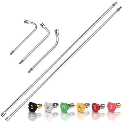 #ad 120quot; Pressure Washer Extension Wand2 Pack 60 Inch 120 inches Sliver $53.32