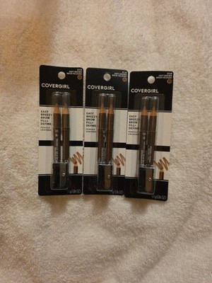 3 Pkgs. Covergirl Easy Breezy Brow Fill + Define Pencils #510 Soft Brown