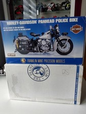 Franklin Mint Harley Davidson Panhead Police Bike 1:10