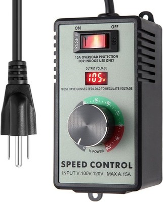 AC Motor Speed Controller 120V 15A Max - Variable-Speed Controller & Fan Spee...