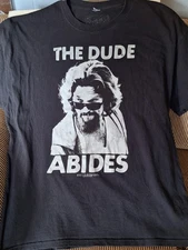 The Dude Abides T-Shirt Ripple Junction 2XL The Big Lebowski Jeff Bridges