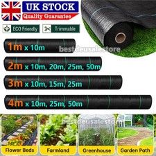 10M 25M 50M Long Heavy Duty Weed Control Fabric Membrane Landscape Ground Cover