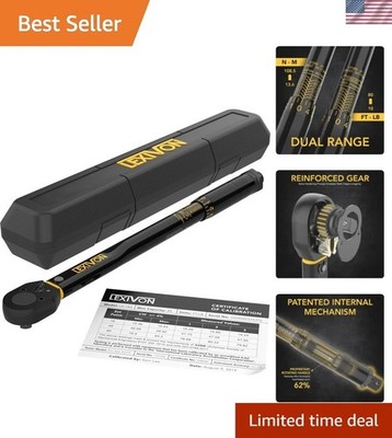 3/8-Inch Drive Click Torque Wrench 10~80 Ft-Lb/13.6~108.5 Nm LX-182