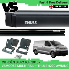 FOR CITRO&Euml;N DISPATCH 16  VAN VAMOOSE COMBI-RAIL THULE 4200 AWNING 2.6m BLACK MWB