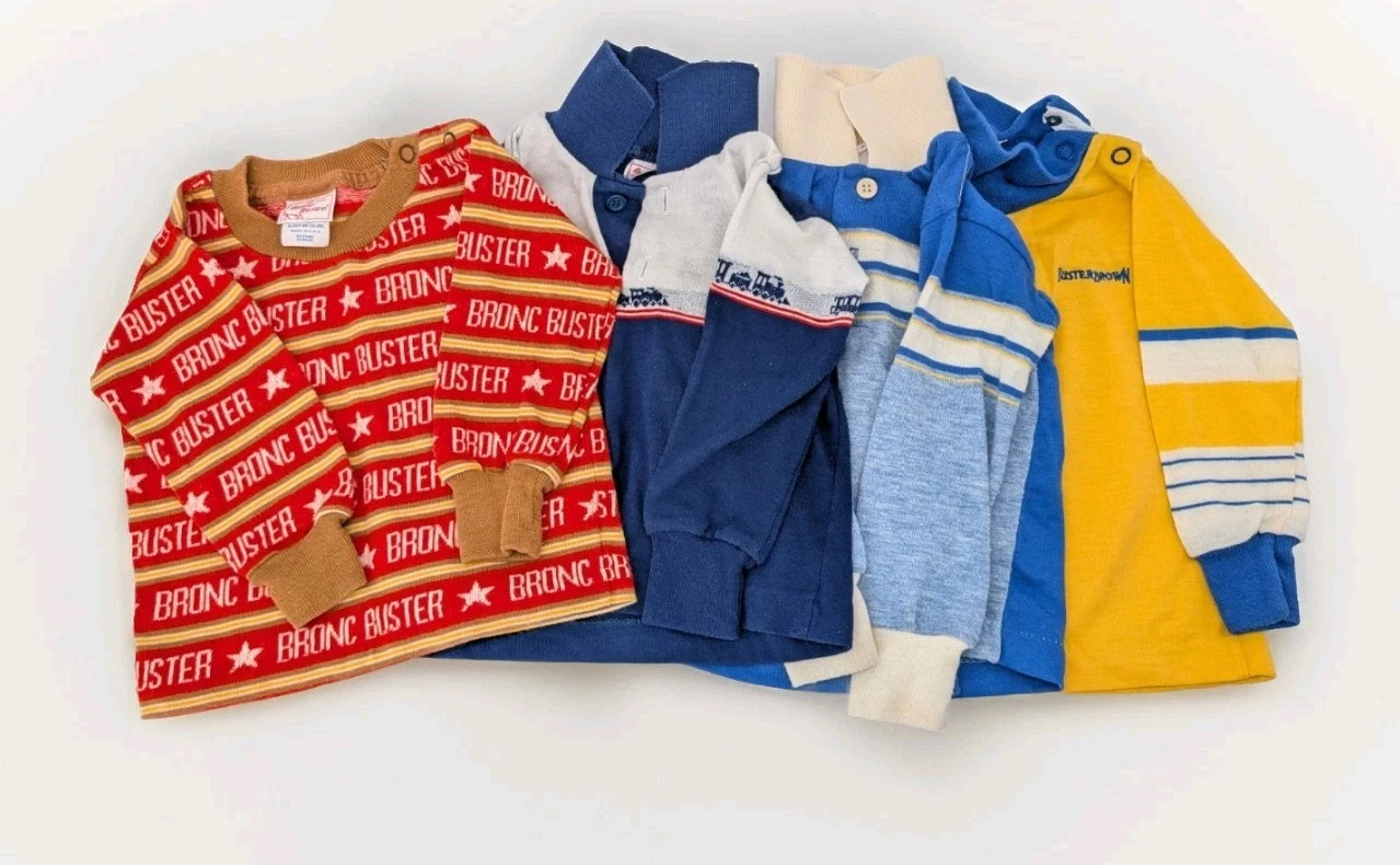 Vintage Buster Brown Baby Clothes 1970's Long Sleeve Lot Boy 9-12 Months, 1 Year
Opens in a new wind