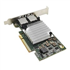 For Windows 7/8/10 Vmware Windows Server Linux Network Card 10G PCI-E Dual RJ45