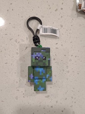 Minecraft Series 3 Figural Bag Clip Keychain Zombie New