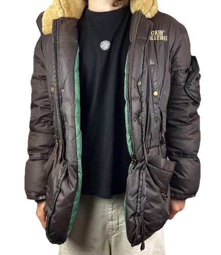 Dsquared2 Fighters Down Jacket Parka 54 XL Nv71 - Bild 2 von 5