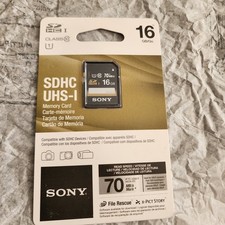 Sony 16GB SDHC/SDXC Class 10 UHS-1 R40 Memory Card SF16UY/TQMN-NEW