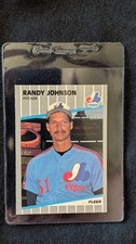 1989 Fleer #381 Randy Johnson Marlboro Sign Ad Visible Light Red Tint RC