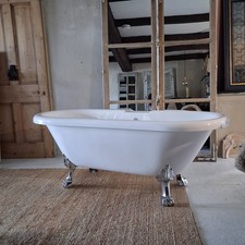 Acrylic Modern Roll Top Bath 172cm W x 74cm W x 65cm H