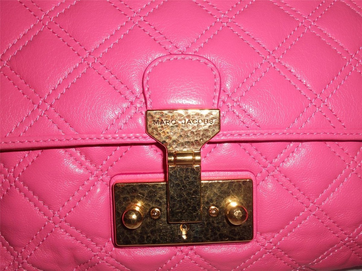 ピンクベアー♡ MARC JACOBS Marc Jacobs The Single Baroque Pink Quilted Leather Flap