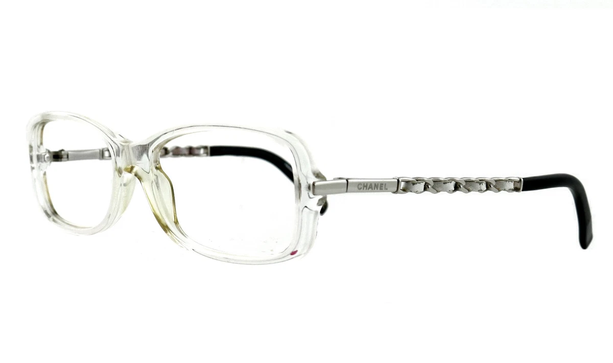 CHANEL CH 3134-H 660 52mm Clear Transparent Eyeglasses Frames Only Italy A