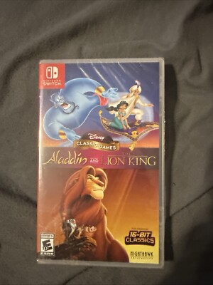Disney Classic Games: Aladdin Lion King for Nintendo Switch New Factory