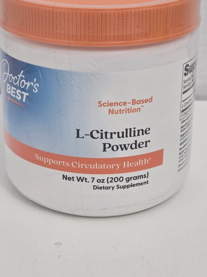 Doctors Best L-citrulina em pó 7 oz 200 g vegano sem glúten sem soja validade 26/11 - Imagem 2 de 4