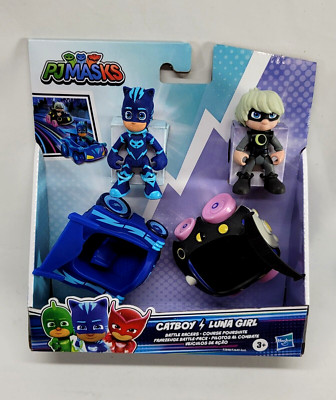 PJ Masks Catboy vs Luna Girl Battle Racers Vehicle & Action Figure Kids Toy NEW