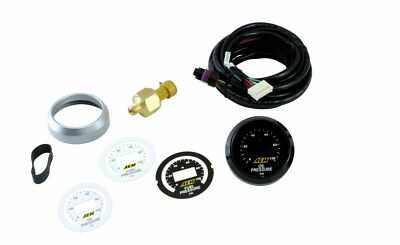 AEM Electronics Oil / Fuel 52mm Pressure Gauge 0-100PSI Outputs to Data Logger