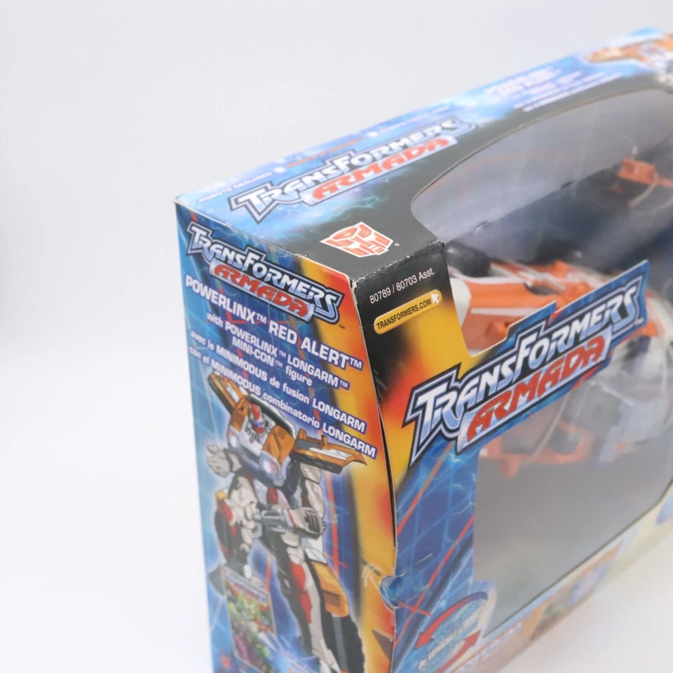 Transformers Armada Powerlinx Red Alert Figure w/ Longarm Mini-con 2002 Hasbro - Image 2 of 4