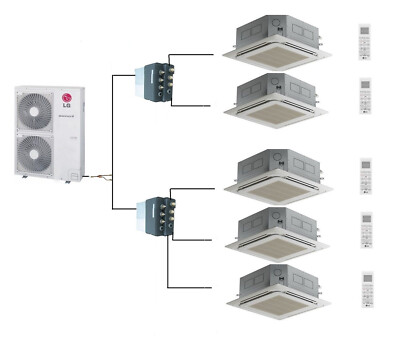 LG MultiSplit 5x  Deckenkassette 3,5 Klimaanlage CT12 FM49AH Kassette