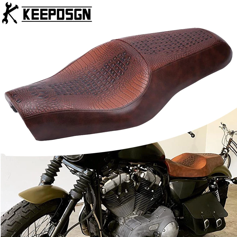 Para Harley Sportster 1200 883 XL Custom 2004-2015 conductor pasajero dos asientos Foto 3 de 4