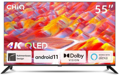 CHiQ U55QG7L 55'' QLED 4K UHD Android TV Bluetooth